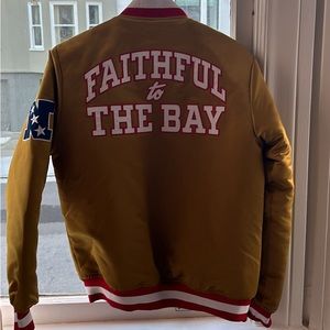 49ers SF San Francisco Bomber Jacket S Varsity Throwback vintage Style
